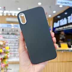** Ốp IP Xs Max vân sần trơn camera bạc