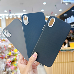 ** Ốp IP Xs Max vân sần trơn camera bạc