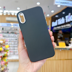 ** Ốp IP X/Xs vân sần trơn camera bạc