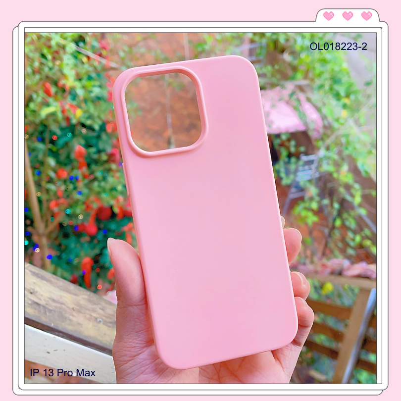 ** Ốp IP 13 Pro Max silicon chống bẩn không logo