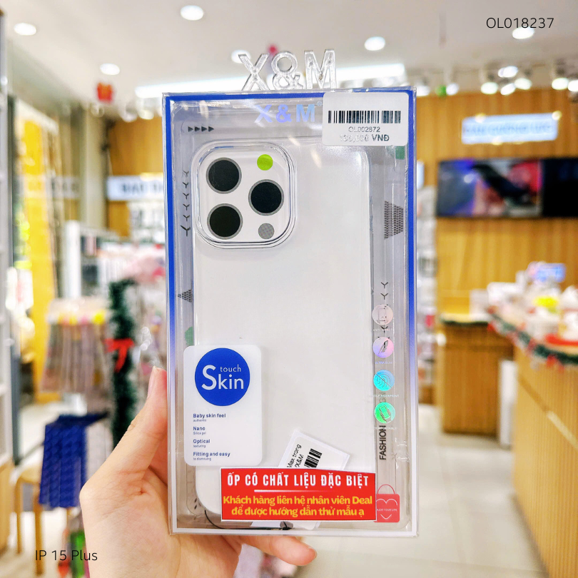 ** Ốp IP 15 Plus trong cứng Memumi/X&M