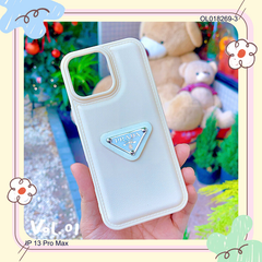 ** ỐP IP 13 Pro Max vân da phồng Prada
