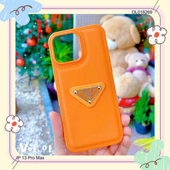 ** ỐP IP 13 Pro Max vân da phồng Prada