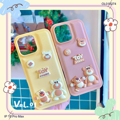 ** Ốp IP 15 Pro Max vân da phồng charm nổi Toy Story
