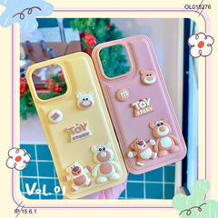** Ốp IP 15 6.1 vân da phồng charm nổi Toy Story