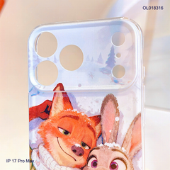 ** Ốp IP 17 Pro Max viền dẻo cáo và thỏ
