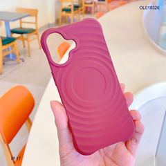 ** Ốp IP 17 dẻo magsafe vân sóng đỏ đô