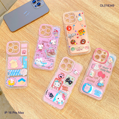 ** Ốp IP 16 Pro Max dẻo charm nổi giá đỡ gương rời