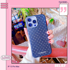 Ốp IP 13 Pro Max vân sần chấm bi trơn