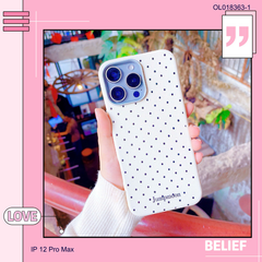 Ốp IP 12 Pro Max vân sần chấm bi trơn