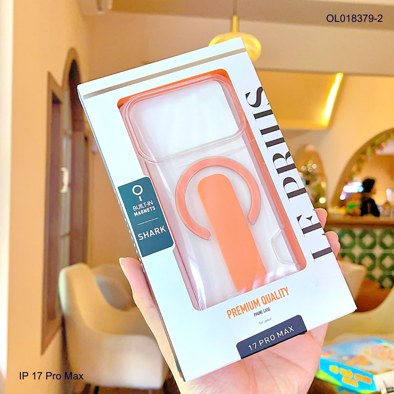 ** Ốp IP 17 Pro Max Le Prius lưng trong cứng magsafe giá đỡ kéo