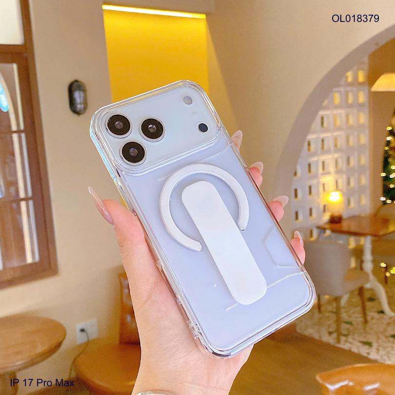 ** Ốp IP 17 Pro Max Le Prius lưng trong cứng magsafe giá đỡ kéo
