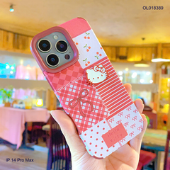 ** Ốp IP 14 Pro Max vân da viền camera xi