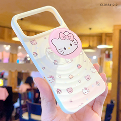 ** Ốp IP 17 Pro Max dẻo vân sóng nhiều hình kèm popsocket