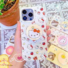** Ốp IP 11 Pro Max dẻo vân sóng nhiều hình kèm popsocket
