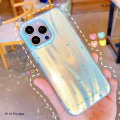 ** Ốp IP 15 Pro Max xanh mint vân ánh sao