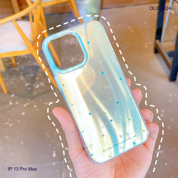 ** Ốp IP 13 Pro Max xanh mint vân ánh sao