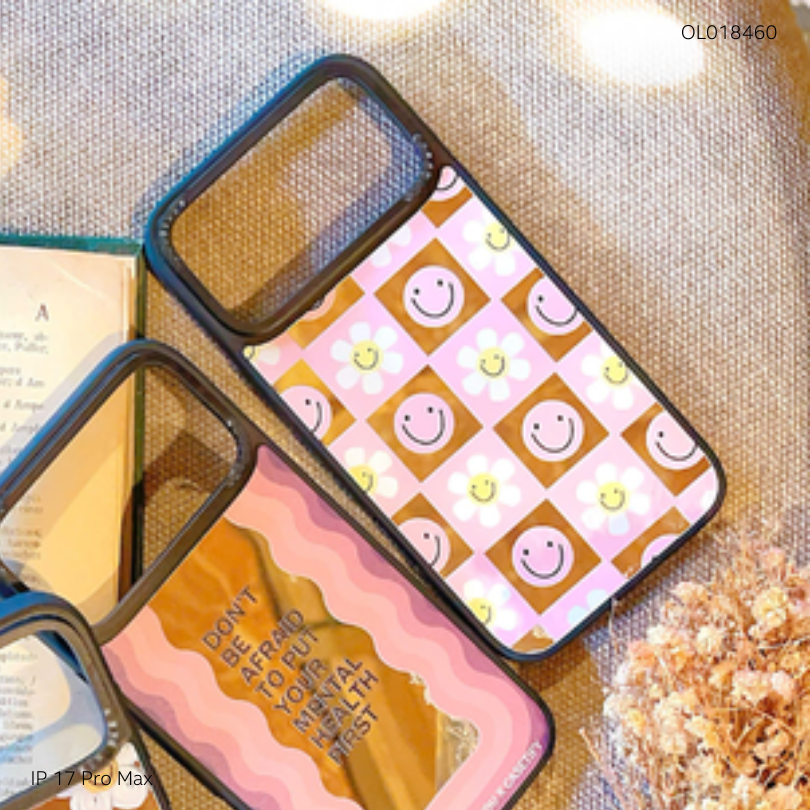 Ốp IP 17 Pro Max tráng gương viền camera in hình