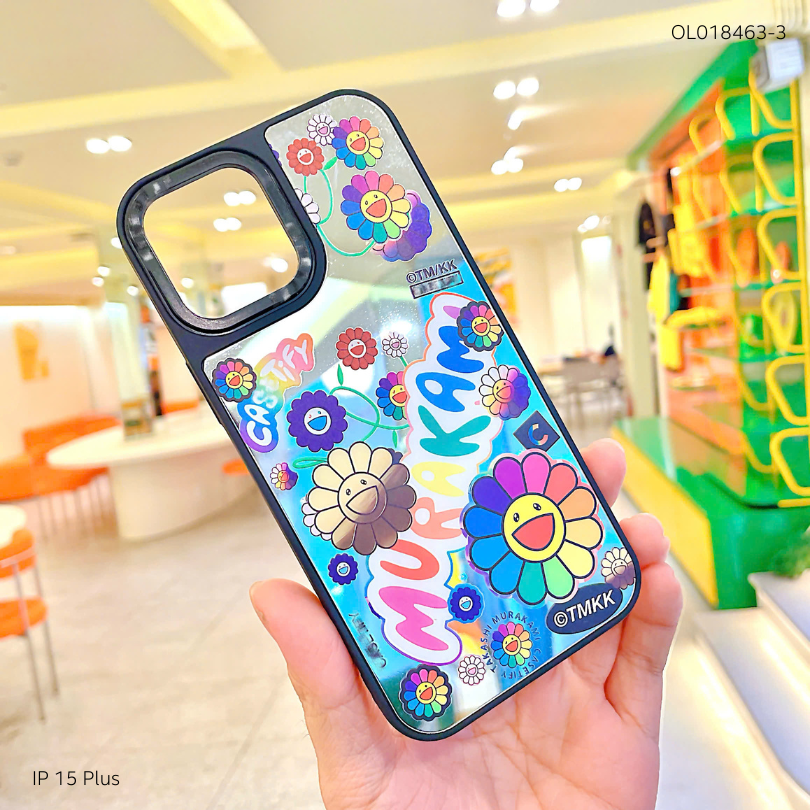 Ốp IP 15 Plus tráng gương viền camera in hình