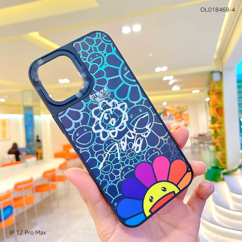 Ốp IP 12 Pro Max tráng gương viền camera in hình