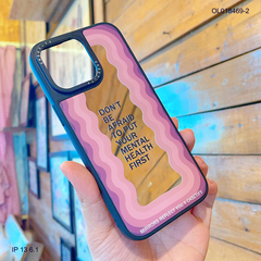 Ốp IP 13 6.1 tráng gương viền camera in hình