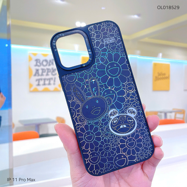 Ốp IP 11 Pro Max tráng gương viền camera in hình