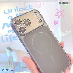 Ốp IP 17 Pro Max dẻo lưng nhám vòng viền trong