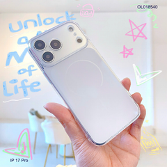 Ốp IP 17 Pro dẻo lưng nhám vòng viền trong