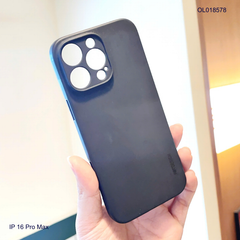 ** Ốp IP 16 Pro Max KST Design vân da đen trơn