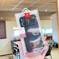 ** Ốp IP 17 Pro Max KST Design vân da đen trơn