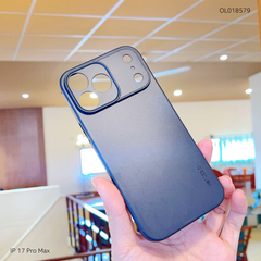 ** Ốp IP 17 Pro Max KST Design vân da đen trơn