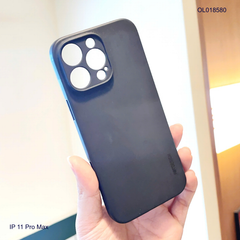 ** Ốp IP 11 Pro Max KST Design vân da đen trơn