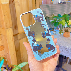 Ốp IP 13 6.1 tráng gương viền dẻo xi bạc