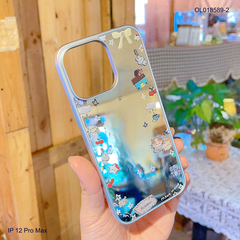 Ốp IP 12 Pro Max tráng gương viền dẻo xi bạc
