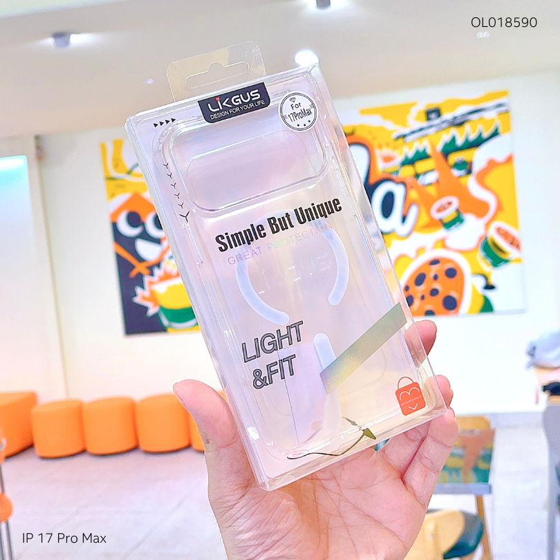 ** Ốp IP 17 Pro Max Likgus nhám MAGSAFE