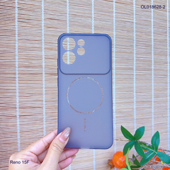 ** Ốp Reno 15F dẻo nhám giả magsafe