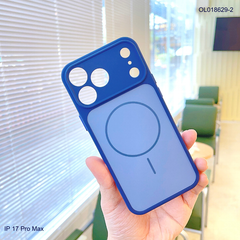Ốp IP 17 Pro Max nhám hai màu giả magsafe