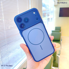 Ốp IP 17 Pro Max nhám hai màu giả magsafe