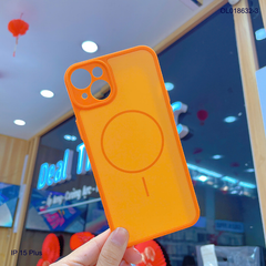 Ốp IP 15 Plus nhám hai màu giả magsafe