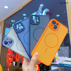 Ốp IP 15 6.1 nhám hai màu giả magsafe