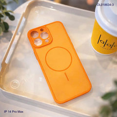 Ốp IP 14 Pro Max nhám hai màu giả magsafe