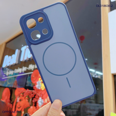 Ốp Oppo A6 Pro nhám hai màu giả magsafe
