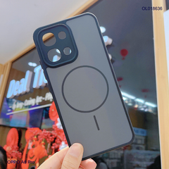 Ốp Oppo A6 Pro nhám hai màu giả magsafe
