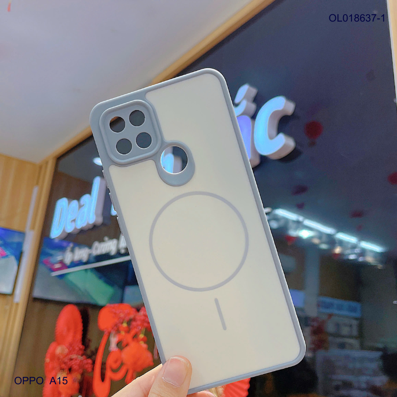 Ốp Oppo A57/A77/A77s nhám hai màu giả magsafe