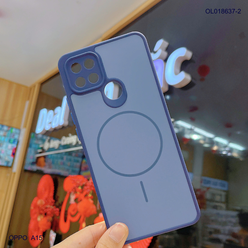 Ốp Oppo A57/A77/A77s nhám hai màu giả magsafe