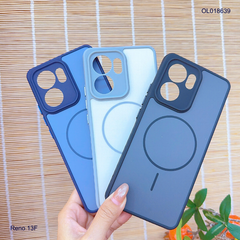 Ốp Reno 13F nhám hai màu giả magsafe