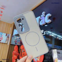 Ốp Xiaomi Redmi 15 nhám hai màu giả magsafe
