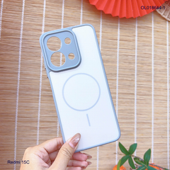 Ốp Xiaomi Redmi 15C nhám hai màu giả magsafe
