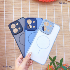 Ốp Xiaomi Redmi 15C nhám hai màu giả magsafe