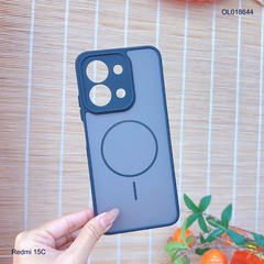 Ốp Xiaomi Redmi 15C nhám hai màu giả magsafe
